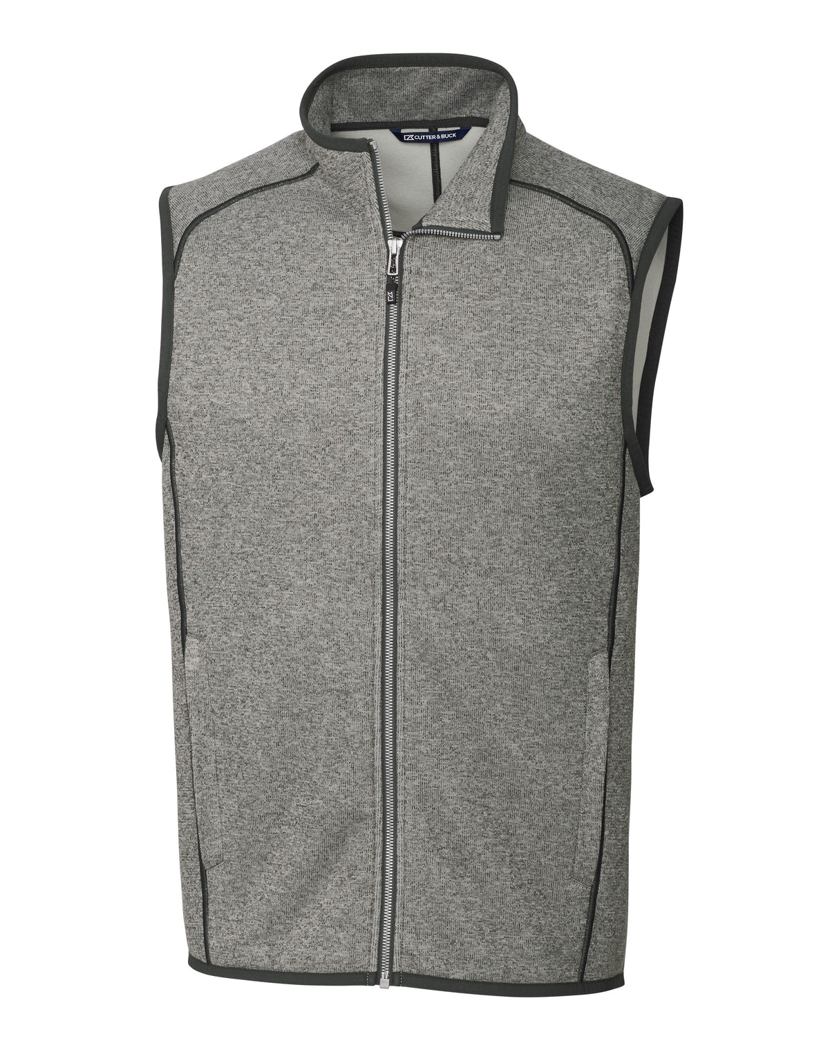 Cutter & Buck Men's Mainsail Sweater-Knit Full Zip Vest-1