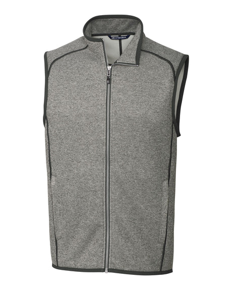 Cutter & Buck Men's Mainsail Sweater-Knit Full Zip Vest-1