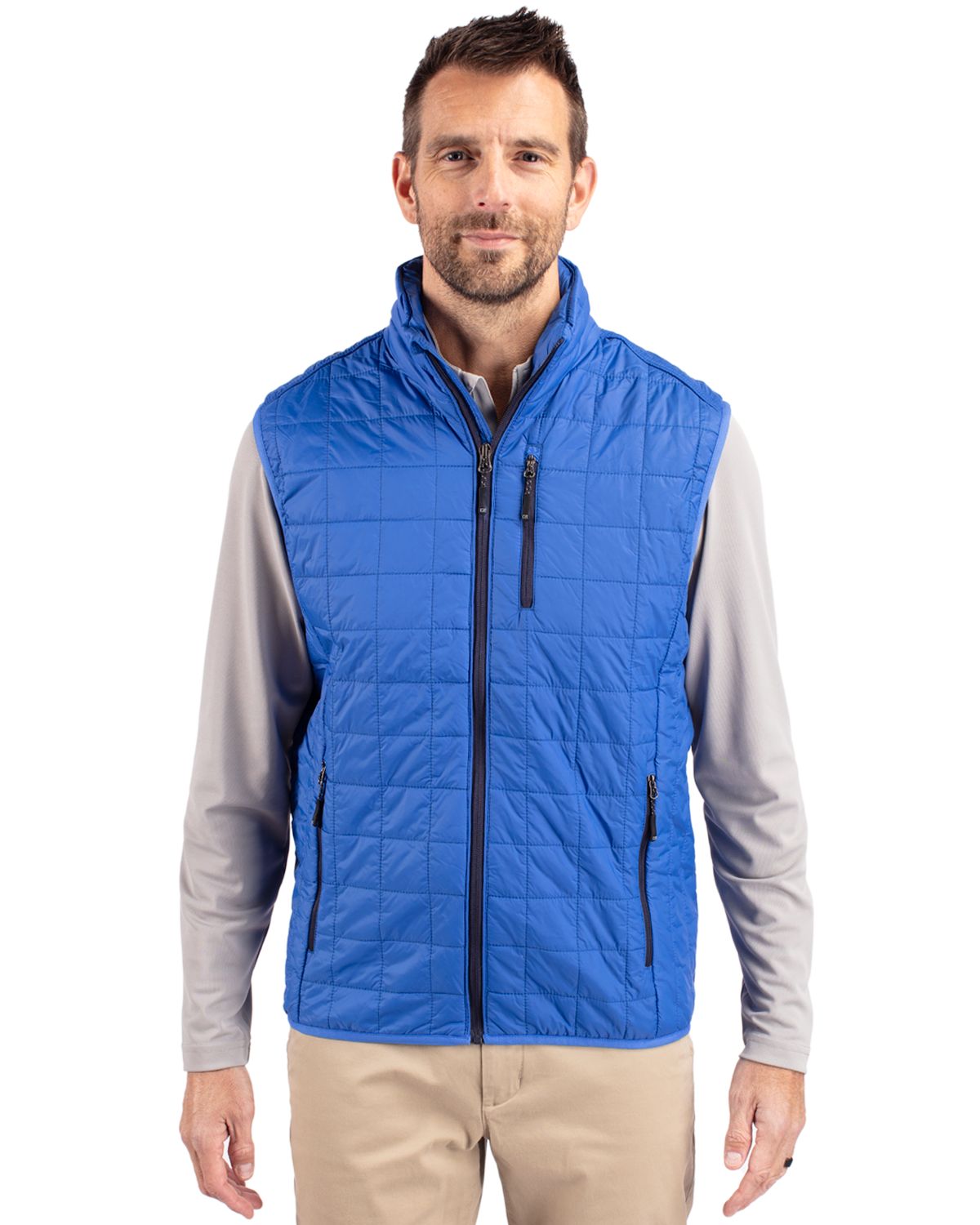Cutter & Buck Men's Rainier Big & Tall Full Zip Vest-4