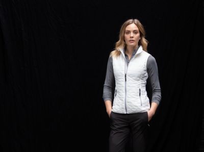 Cutter & Buck Women's Rainier Recycled Insulated Puffer Full Zip Vest-1