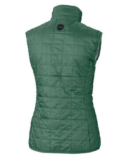 Cutter & Buck Women's Rainier Recycled Insulated Puffer Full Zip Vest-1