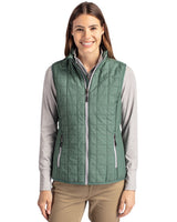 Cutter & Buck Women's Rainier Recycled Insulated Puffer Full Zip Vest-2