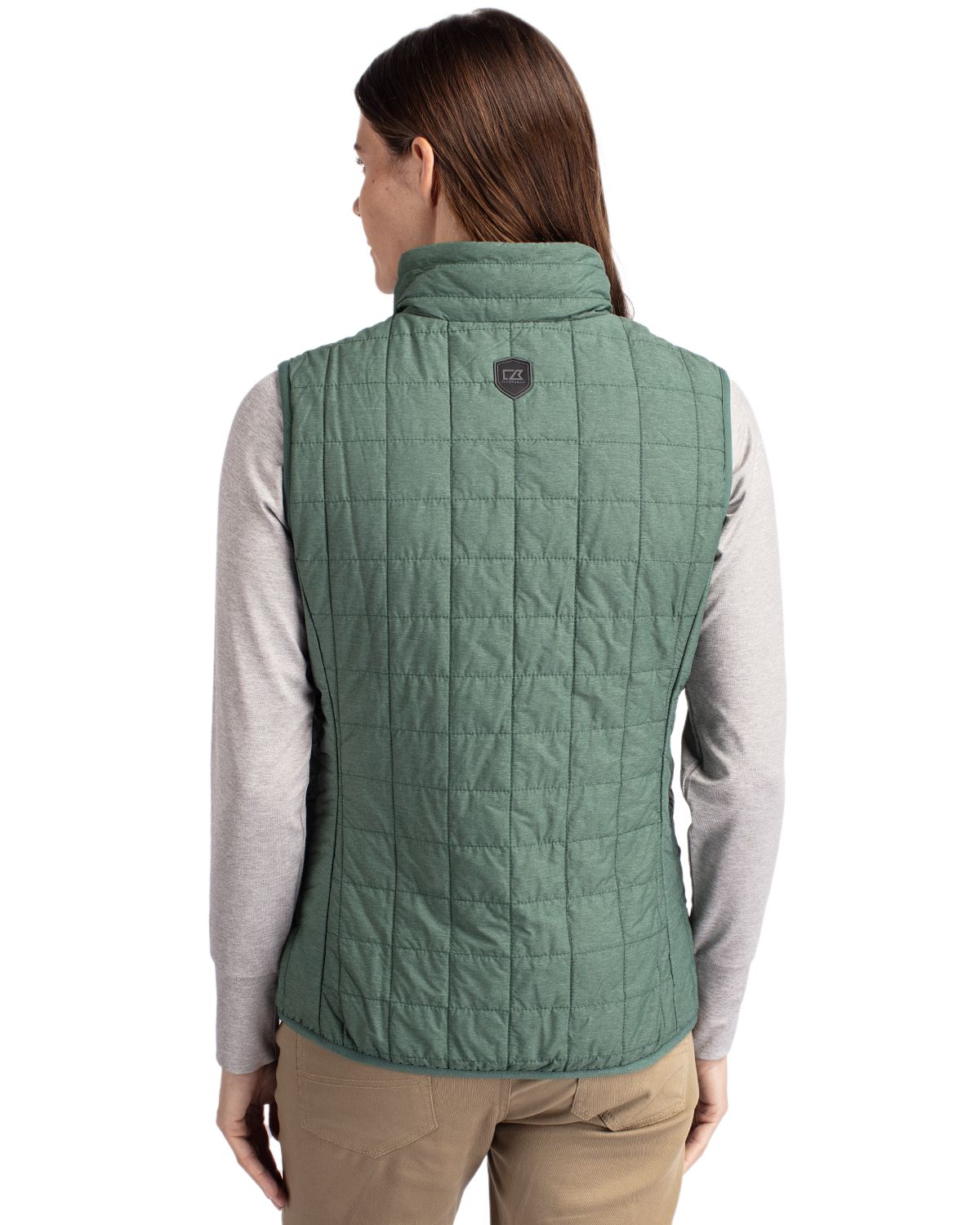 Cutter & Buck Women's Rainier Recycled Insulated Puffer Full Zip Vest-3