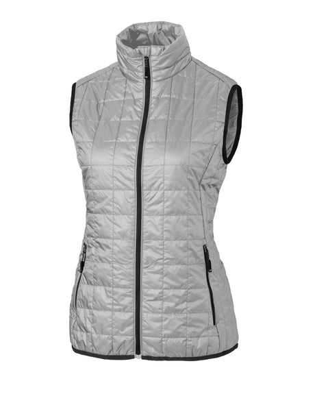 Cutter & Buck Women's Rainier Recycled Insulated Puffer Full Zip Vest-1