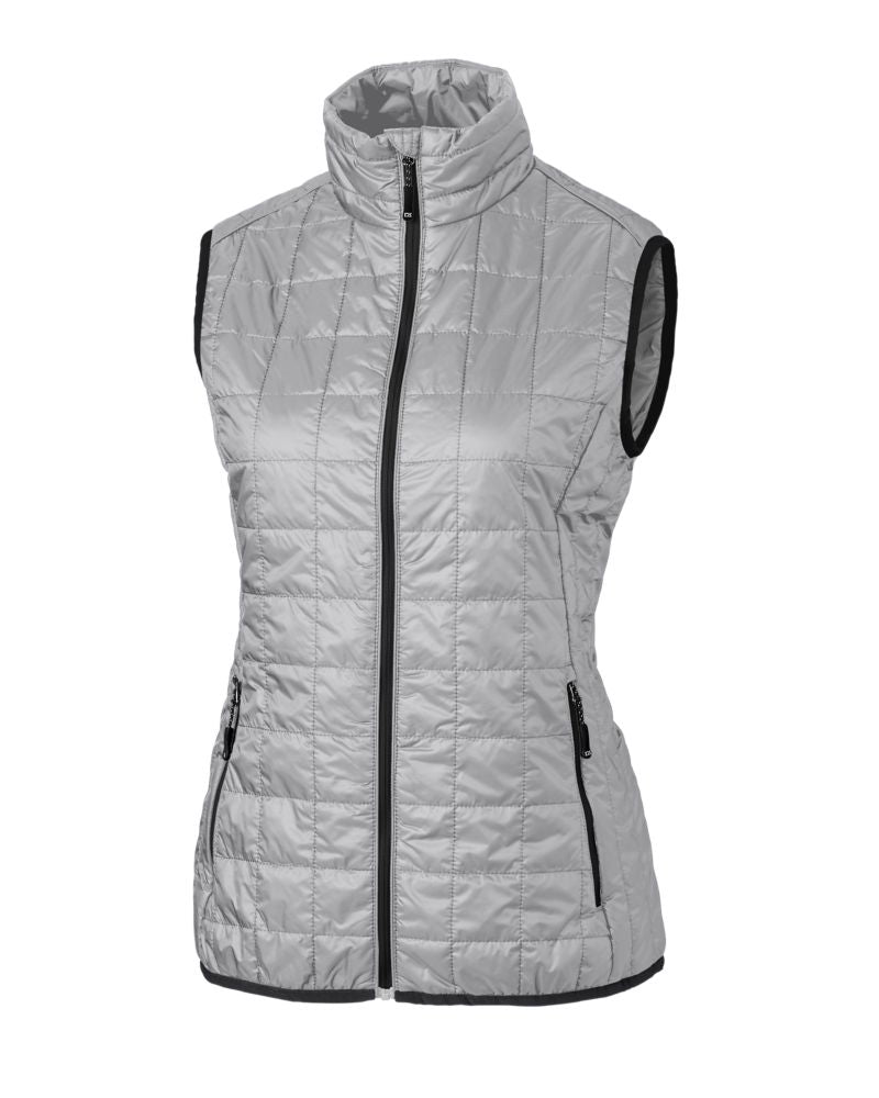 Cutter & Buck Women's Rainier Recycled Insulated Puffer Full Zip Vest-2