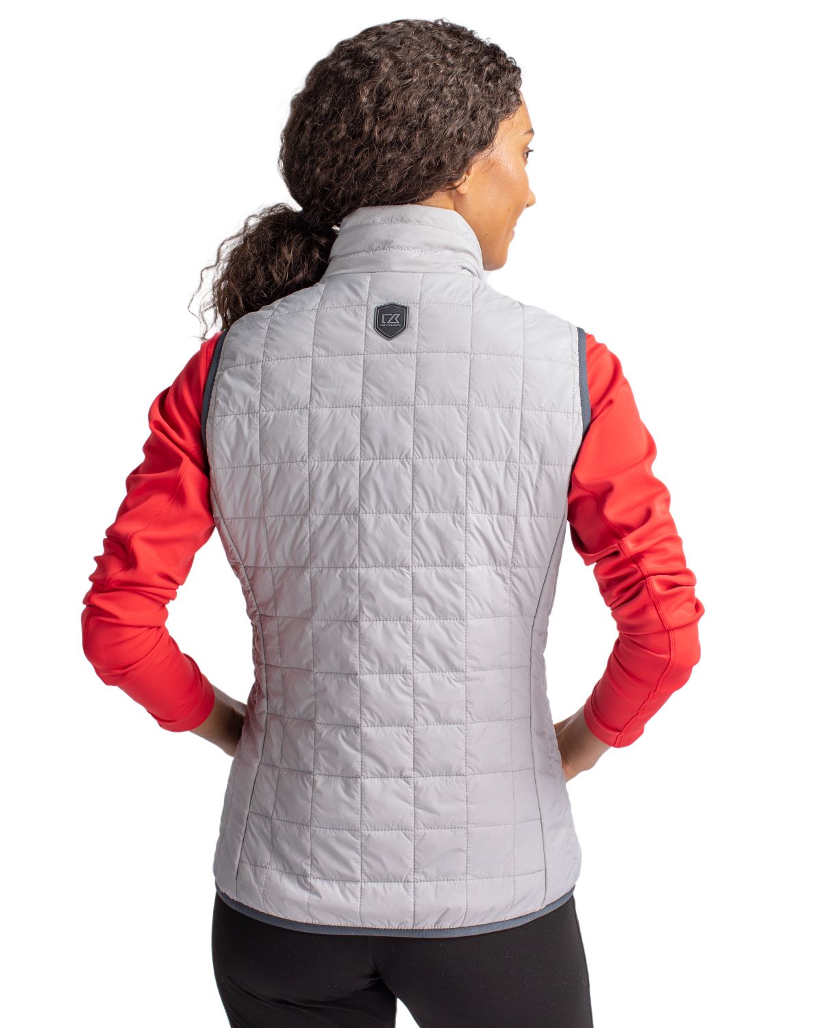 Cutter & Buck Women's Rainier Recycled Insulated Puffer Full Zip Vest-11