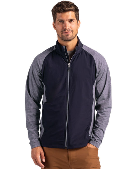 Cutter & Buck Men's Adapt  Big & Tall Hybrid Full Zip Jacket-1