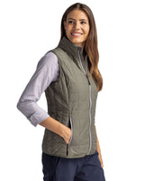 Cutter & Buck Women's Rainier Recycled Insulated Puffer Full Zip Vest-3