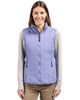 Cutter & Buck Women's Rainier Recycled Insulated Puffer Full Zip Vest-1