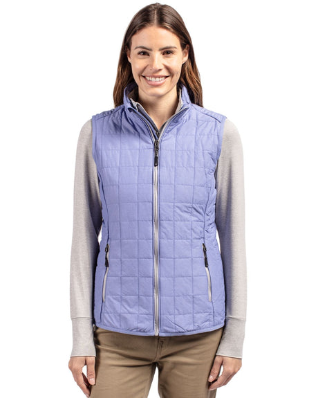 Cutter & Buck Women's Rainier Recycled Insulated Puffer Full Zip Vest-1