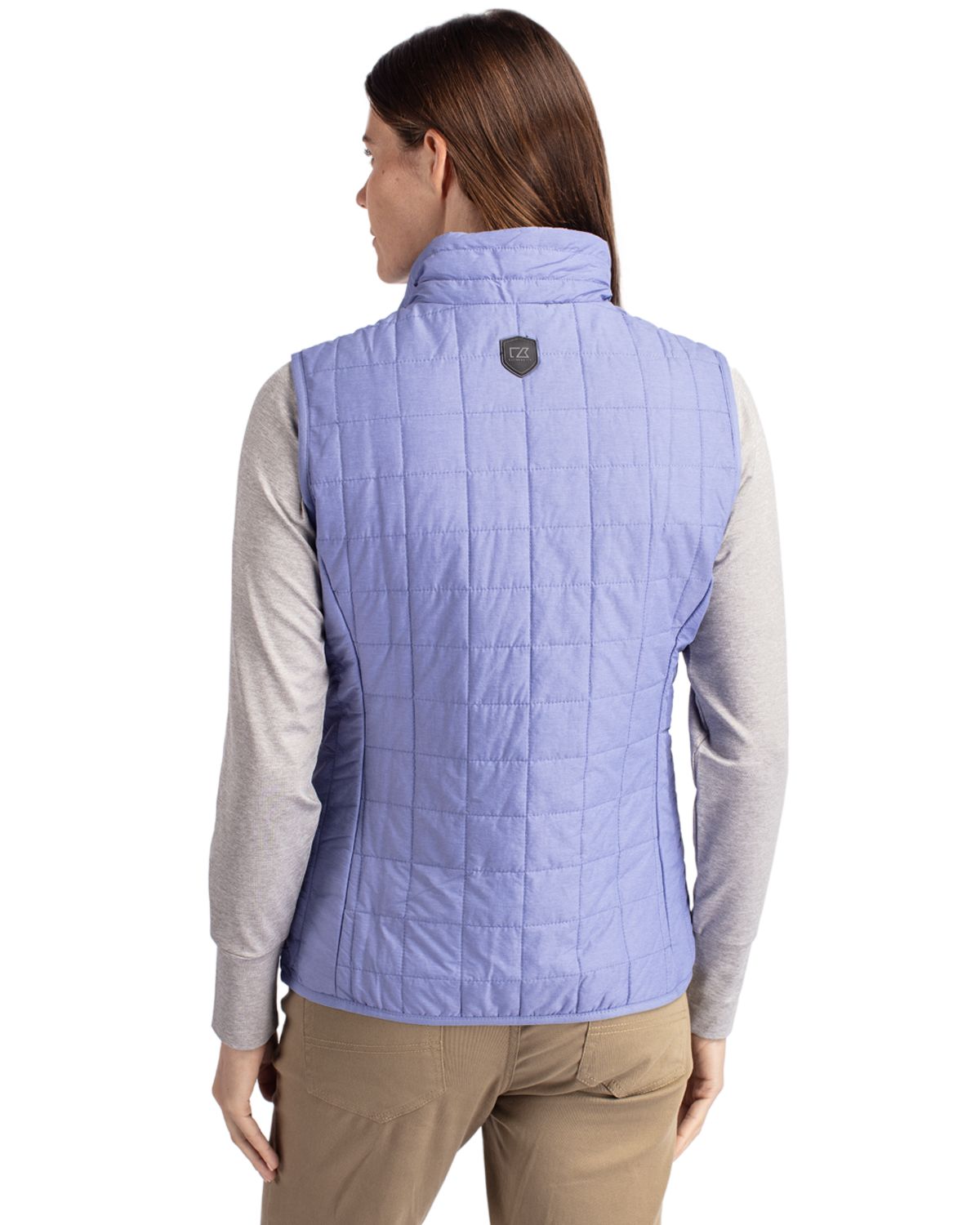 Cutter & Buck Women's Rainier Recycled Insulated Puffer Full Zip Vest-2