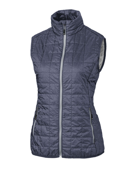 Cutter & Buck Women's Rainier Recycled Insulated Puffer Full Zip Vest-1