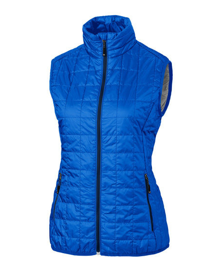 Cutter & Buck Women's Rainier Recycled Insulated Puffer Full Zip Vest-1
