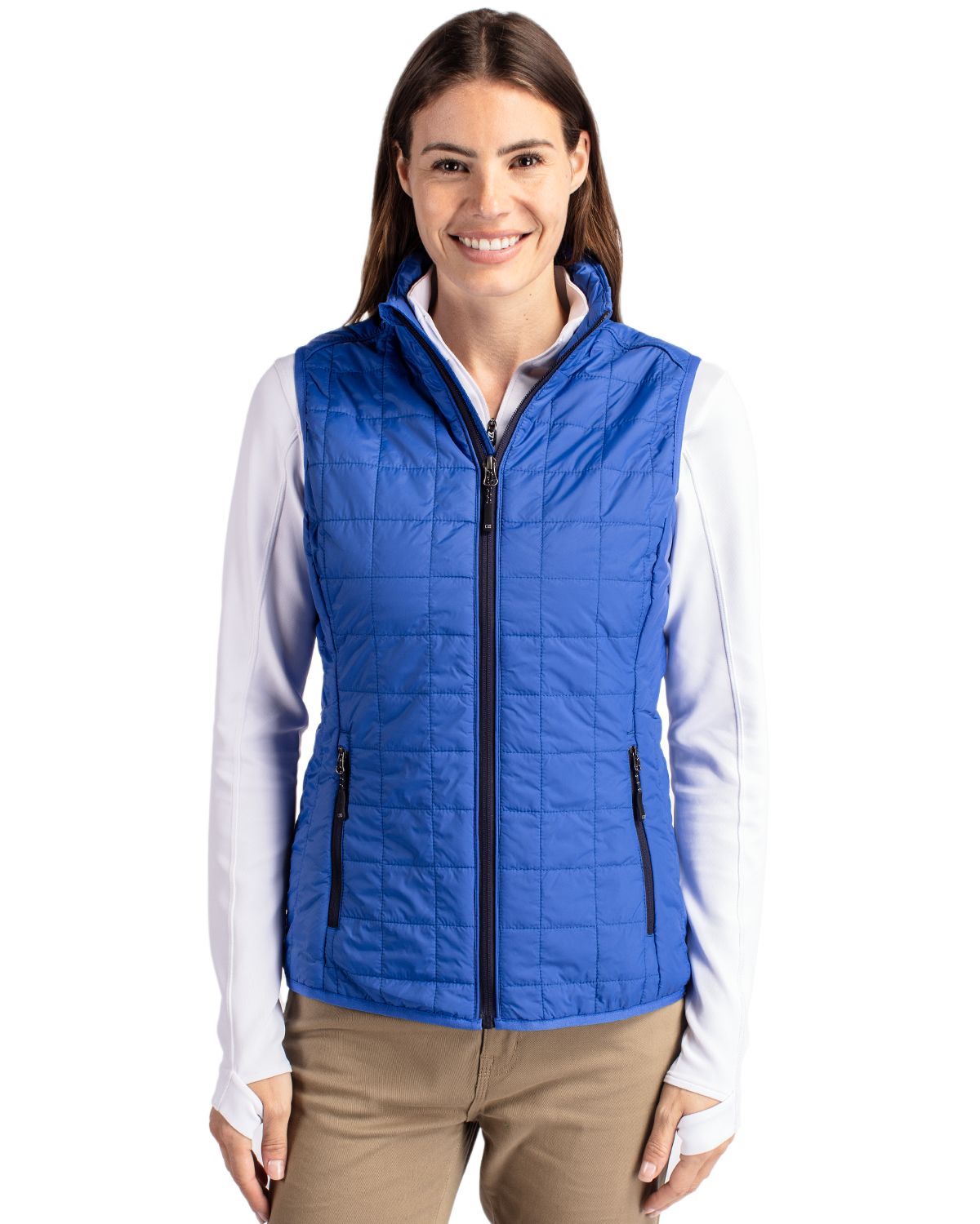 Cutter & Buck Women's Rainier Recycled Insulated Puffer Full Zip Vest-5