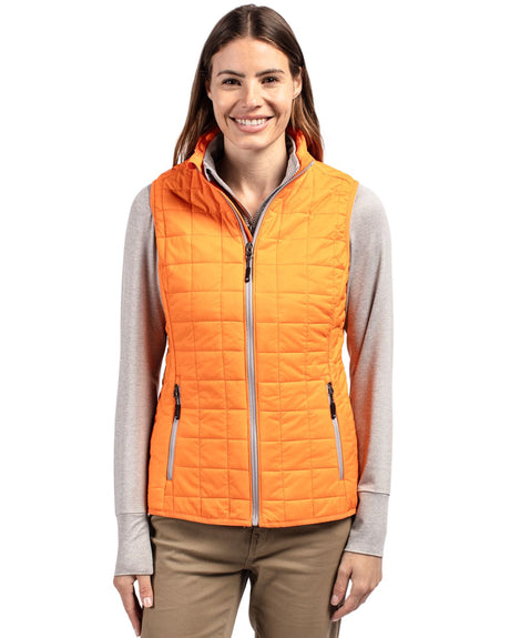 Cutter & Buck Women's Rainier Recycled Insulated Puffer Full Zip Vest-1