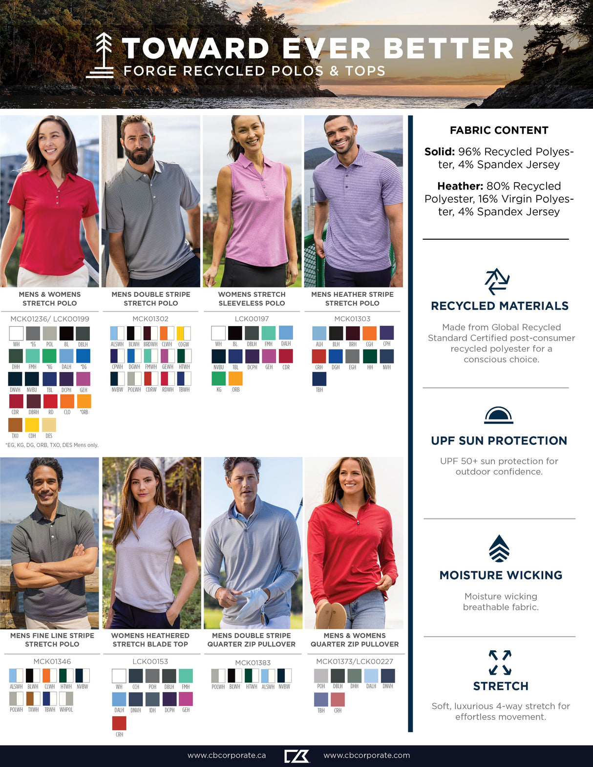 Cutter & Buck Women's Forge Recycled Four-Way Stretch Polo-1