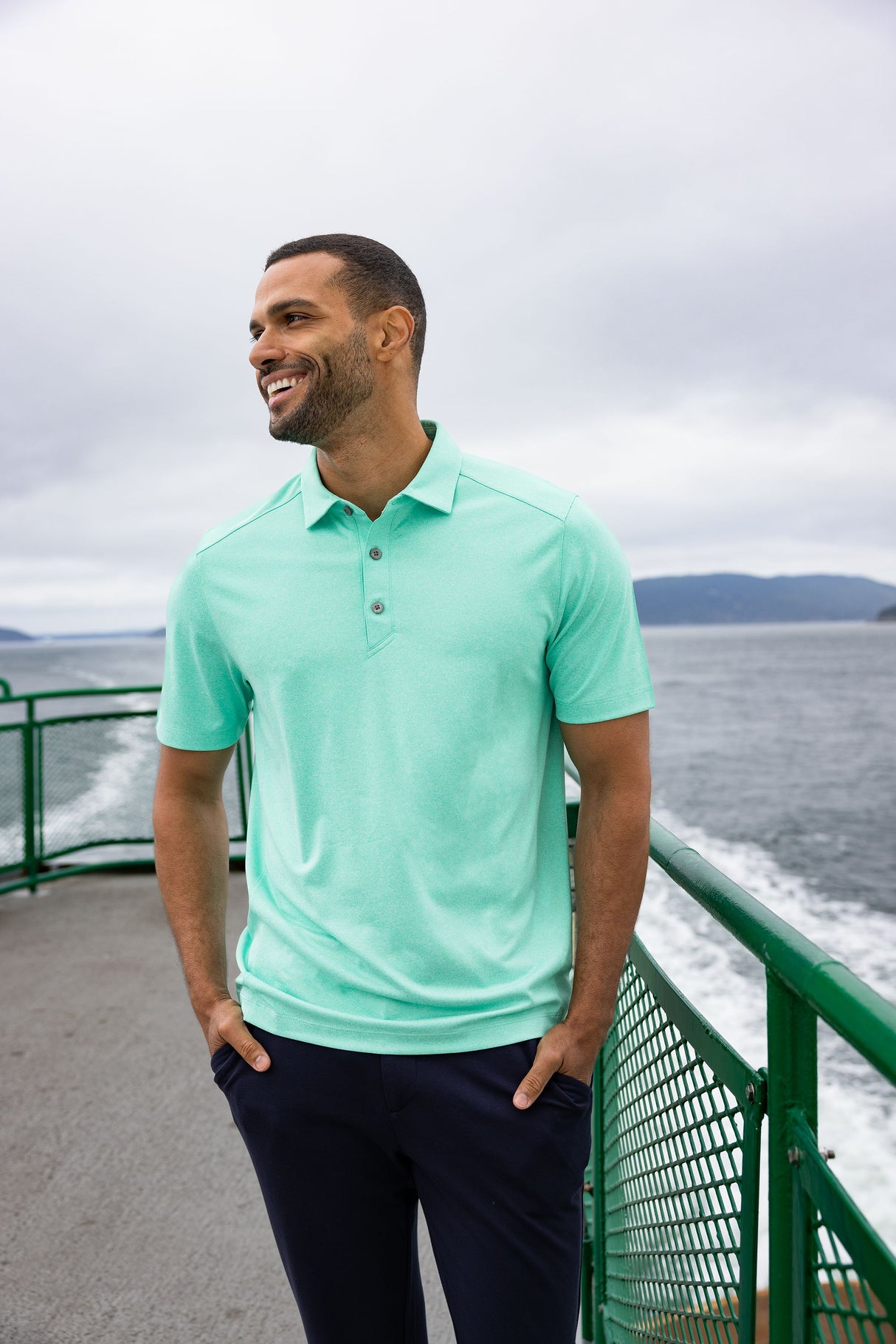 Cutter & Buck Men's Forge Recycled Four-Way Stretch Polo-4