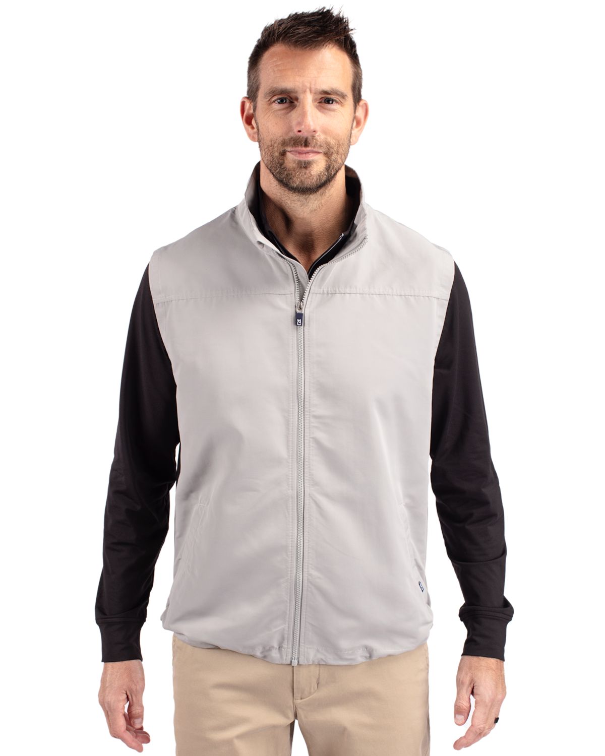 Cutter & Buck Men's Charter Big & Tall Full Zip Vest-5