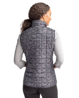 Cutter & Buck Women's Rainier Recycled Insulated Printed Puffer Full Zip Vest-2