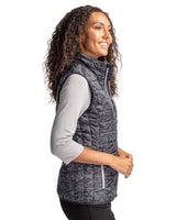 Cutter & Buck Women's Rainier Recycled Insulated Printed Puffer Full Zip Vest-3