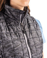 Cutter & Buck Women's Rainier Recycled Insulated Printed Puffer Full Zip Vest-10