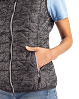 Cutter & Buck Women's Rainier Recycled Insulated Printed Puffer Full Zip Vest-11