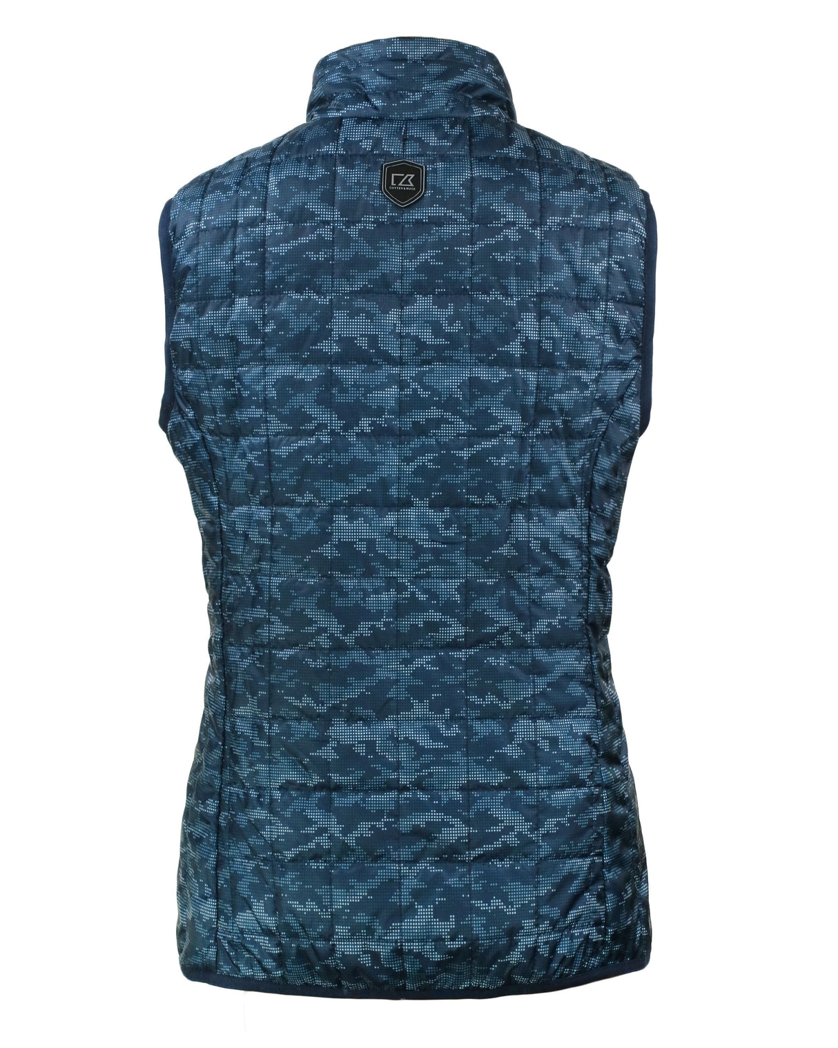 Cutter & Buck Women's Rainier Recycled Insulated Printed Puffer Full Zip Vest-3