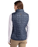 Cutter & Buck Women's Rainier Recycled Insulated Printed Puffer Full Zip Vest-7