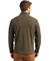 Cutter & Buck Men's Hunts Point Recycled Fleece Hybrid Snap Placket Pullover-2