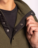 Cutter & Buck Men's Hunts Point Recycled Fleece Hybrid Snap Placket Pullover-6