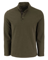 Cutter & Buck Men's Hunts Point Recycled Fleece Hybrid Snap Placket Pullover-12