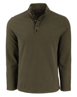 Cutter & Buck Men's Hunts Point Recycled Fleece Hybrid Snap Placket Pullover-13