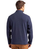 Cutter & Buck Men's Hunts Point Recycled Fleece Hybrid Snap Placket Pullover-2