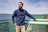 Cutter & Buck Men's Hunts Point Recycled Fleece Hybrid Snap Placket Pullover-4