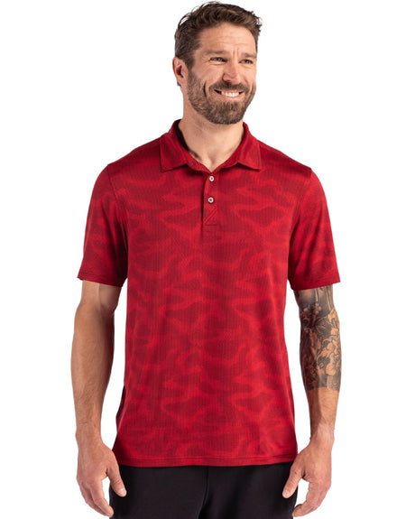 Cutter & Buck Men's Coastline Recycled Double Peached Camo Print Polo-1