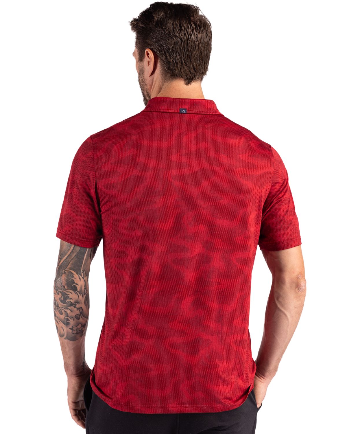 Cutter & Buck Men's Coastline Recycled Double Peached Camo Print Polo-2