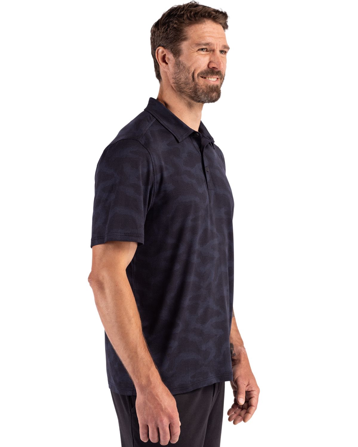 Cutter & Buck Men's Coastline Recycled Double Peached Camo Print Polo-3