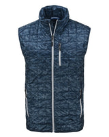 Cutter & Buck Men's Rainier Recycled Insulated Printed Puffer Full Zip Vest-2