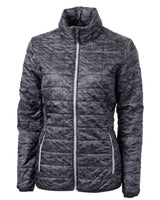 Cutter & Buck Women's Rainier Recycled Insulated Printed Puffer Full Zip Jacket-2
