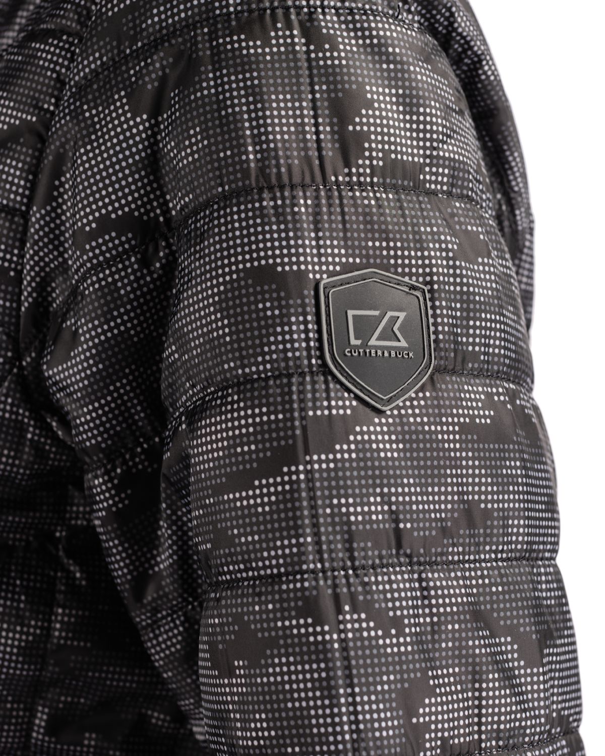 Cutter & Buck Women's Rainier Recycled Insulated Printed Puffer Full Zip Jacket-6