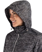 Cutter & Buck Women's Rainier Recycled Insulated Printed Puffer Full Zip Jacket-7
