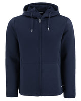 Cutter & Buck Men's Roam Recycled Buttery-Soft Knit Full Zip Hooded Jacket-1