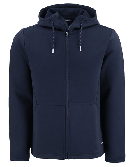 Cutter & Buck Men's Roam Recycled Buttery-Soft Knit Full Zip Hooded Jacket-1