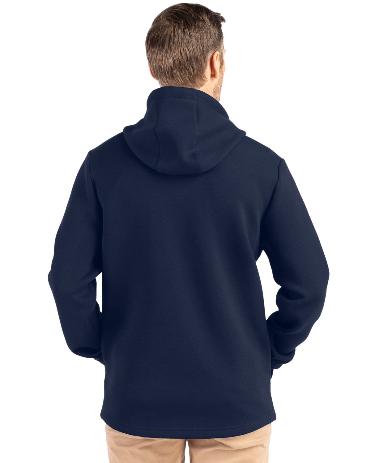 Cutter & Buck Men's Roam Recycled Buttery-Soft Knit Full Zip Hooded Jacket-5