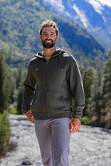 Cutter & Buck Men's Roam Recycled Buttery-Soft Knit Full Zip Hooded Jacket-4