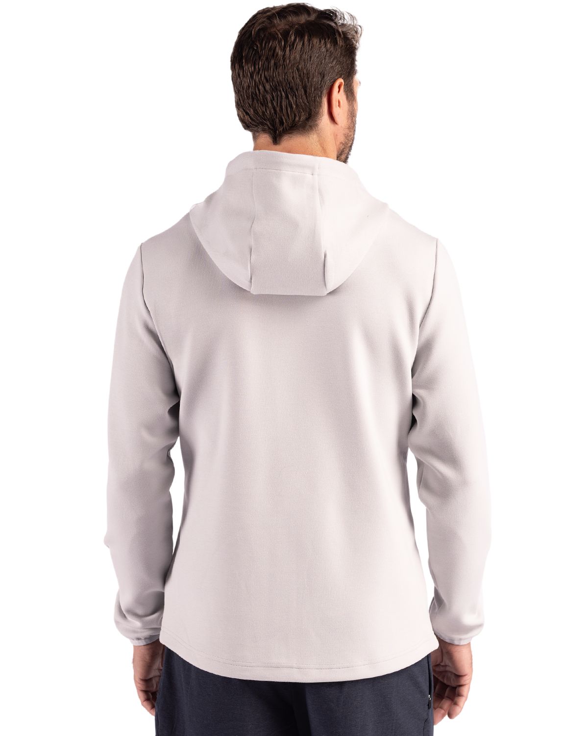 Cutter & Buck Men's Roam Recycled Buttery-Soft Knit Full Zip Hooded Jacket-5