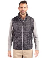 Cutter & Buck Men's Rainier Recycled Insulated Printed Puffer Full Zip Vest-3