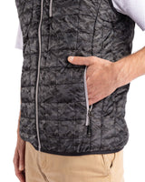 Cutter & Buck Men's Rainier Recycled Insulated Printed Puffer Full Zip Vest-13