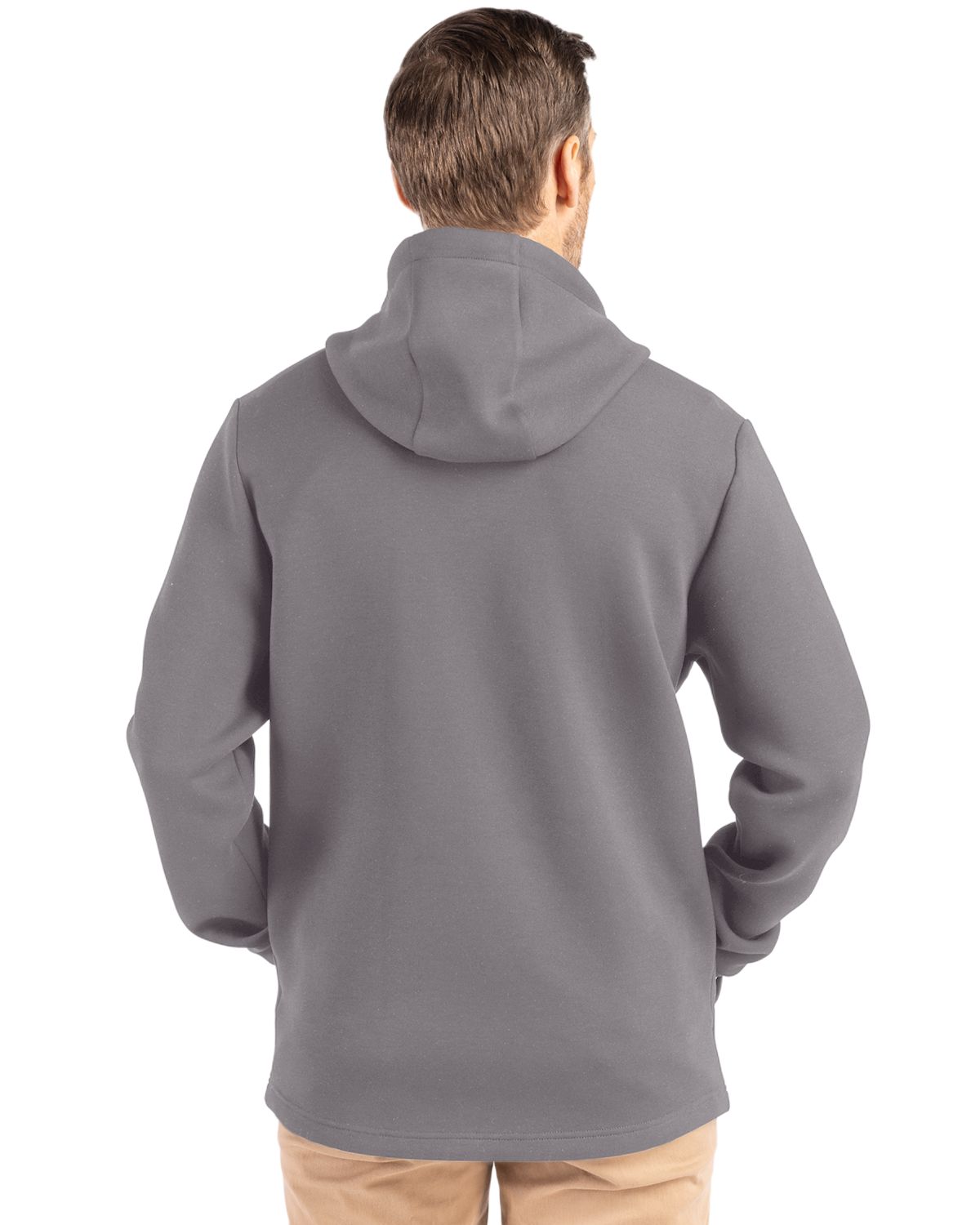 Cutter & Buck Men's Roam Recycled Buttery-Soft Knit Full Zip Hooded Jacket-3