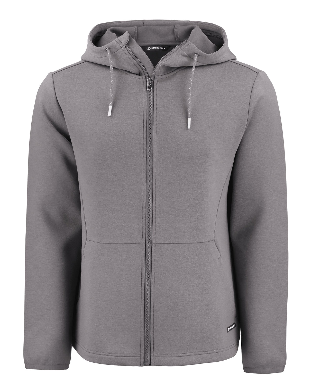 Cutter & Buck Men's Roam Recycled Buttery-Soft Knit Full Zip Hooded Jacket-4